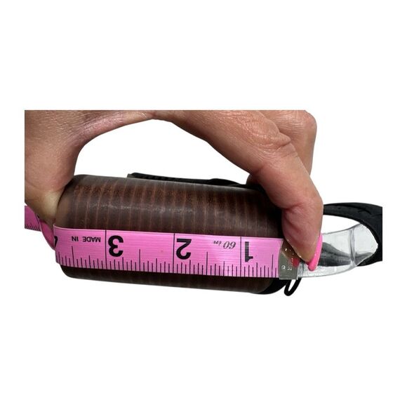 Jessica Simpson Black Peep Toe Lace Up Block Heel Bootie Shoe Sz 7.5 - Picture 4 of 5